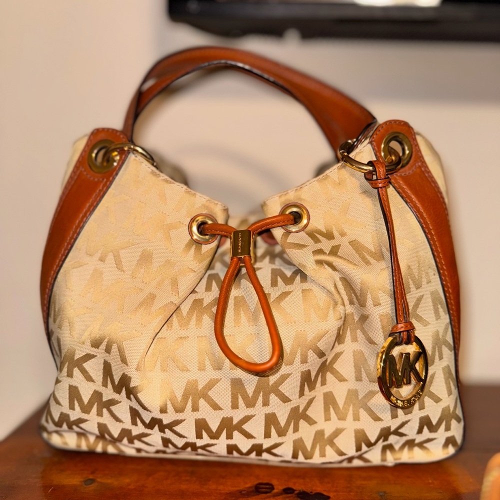 Michael Kors Tan and Brown Women's Bag
